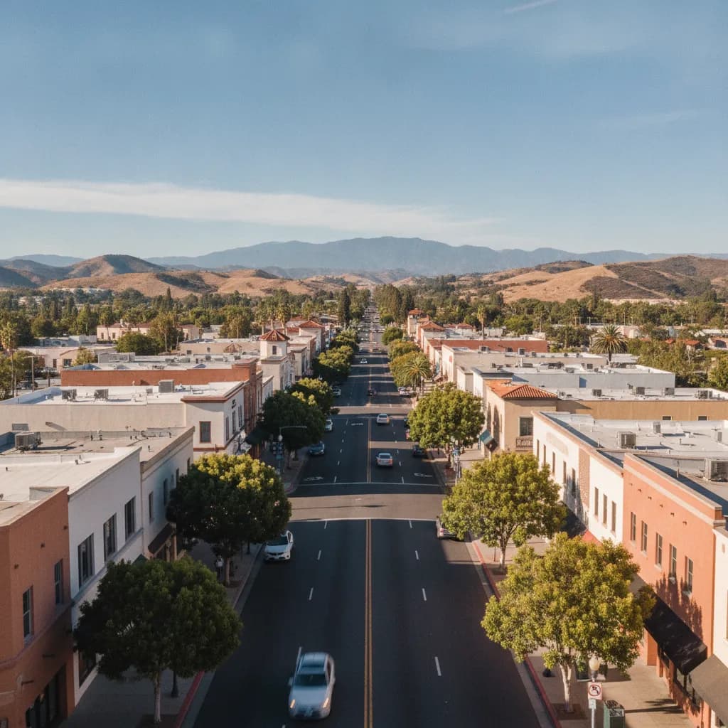 View of Corona, CA