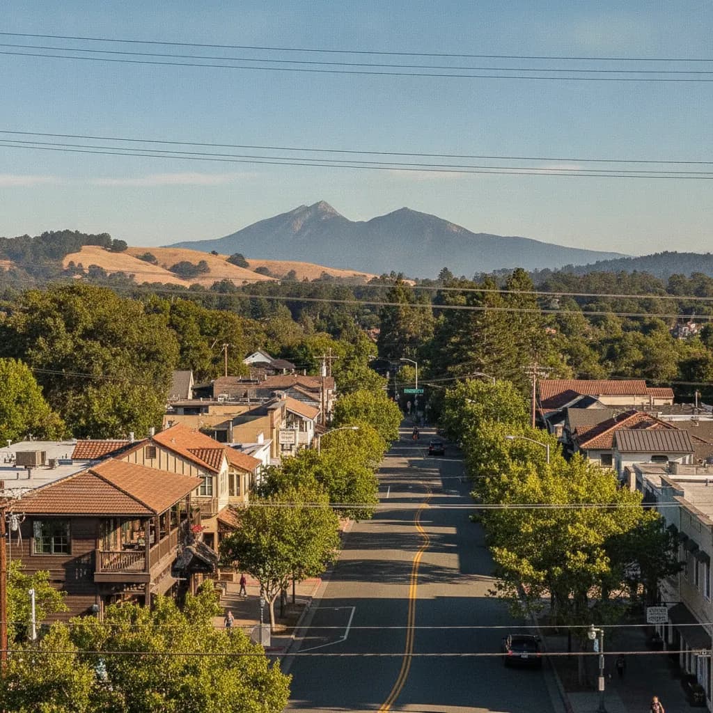 View of Corte Madera, CA
