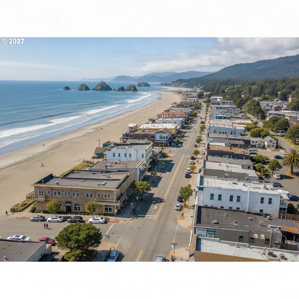 View of Crescent City, CA