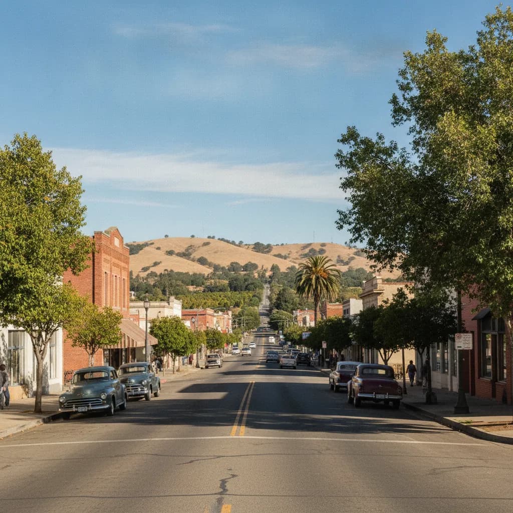 View of Dinuba, CA