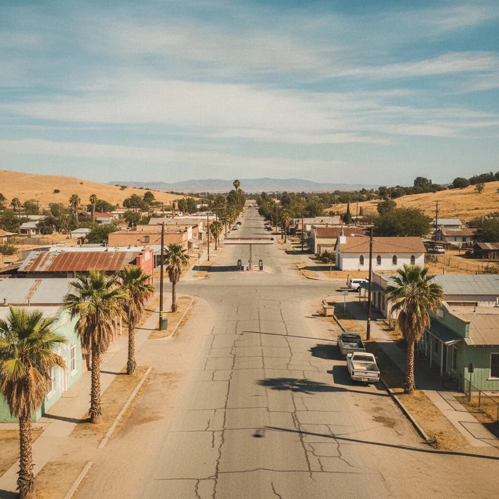View of East Porterville, CA
