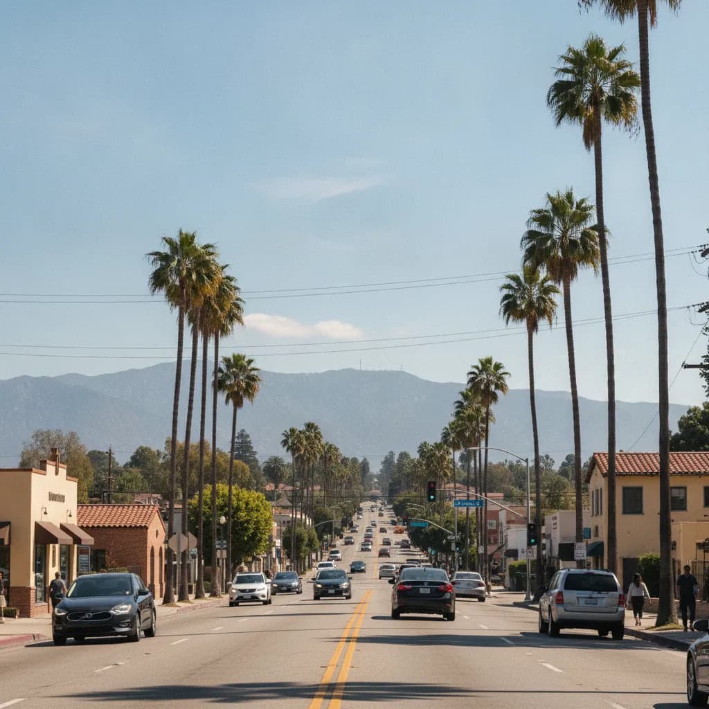 View of East San Gabriel, CA