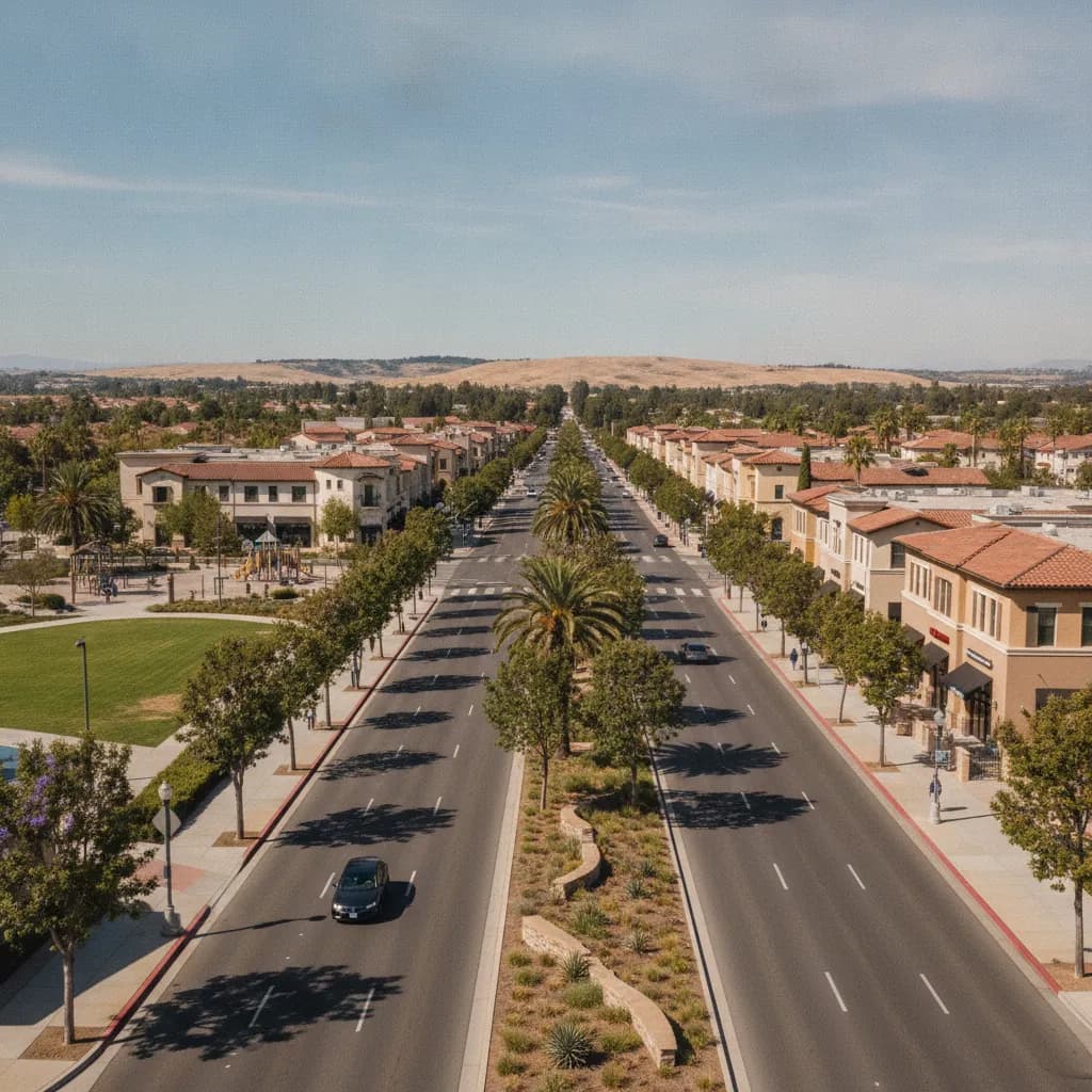 View of Eastvale, CA