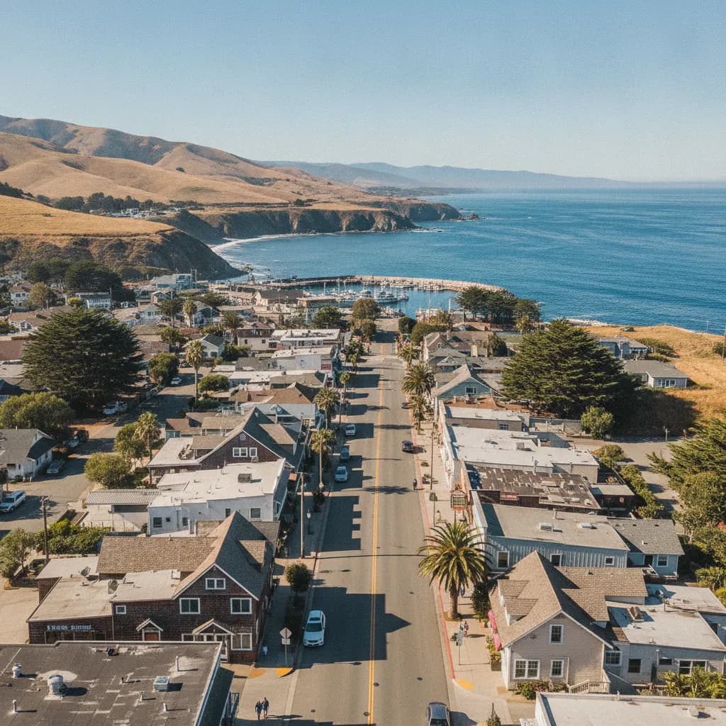 View of El Granada, CA