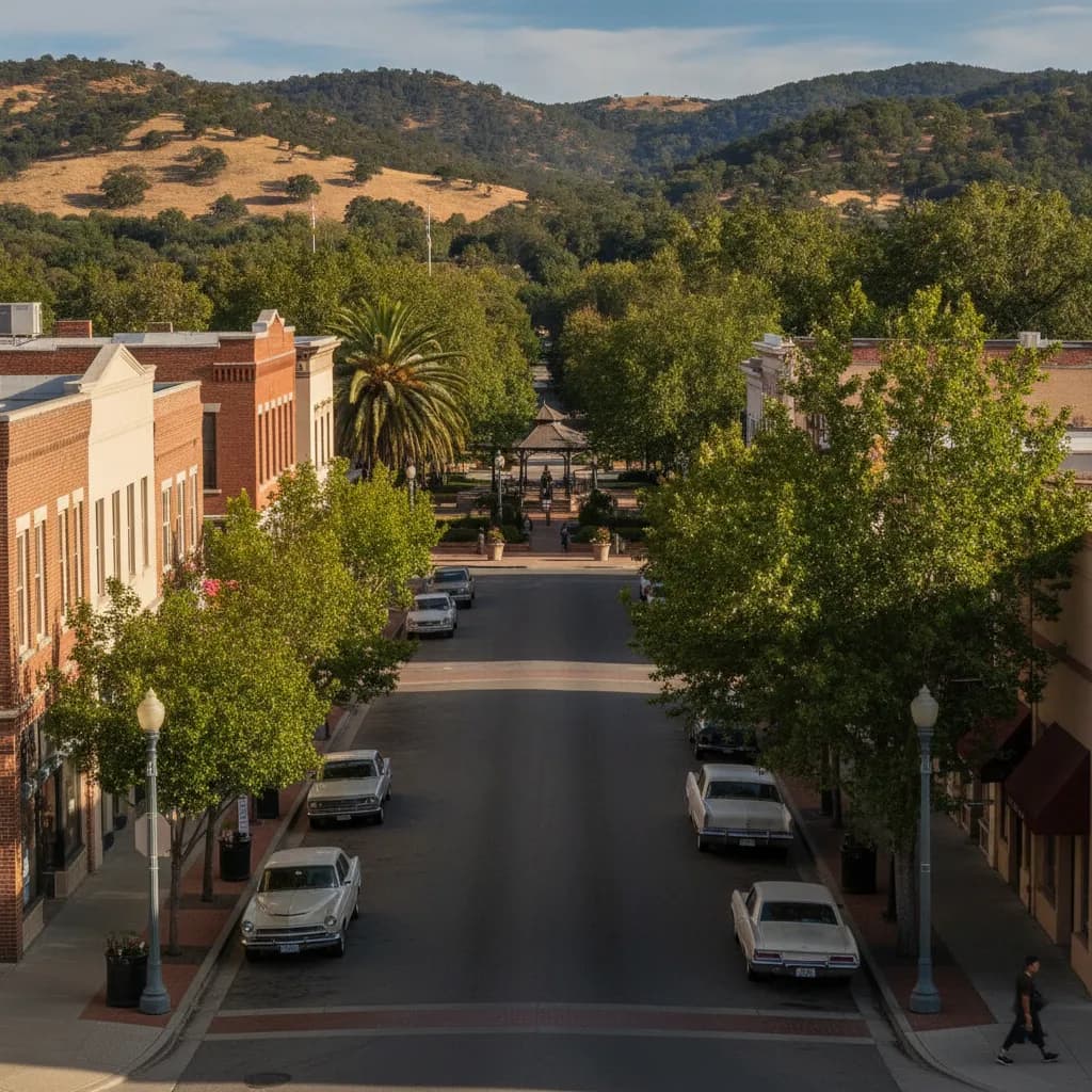 View of El Paso de Robles, CA