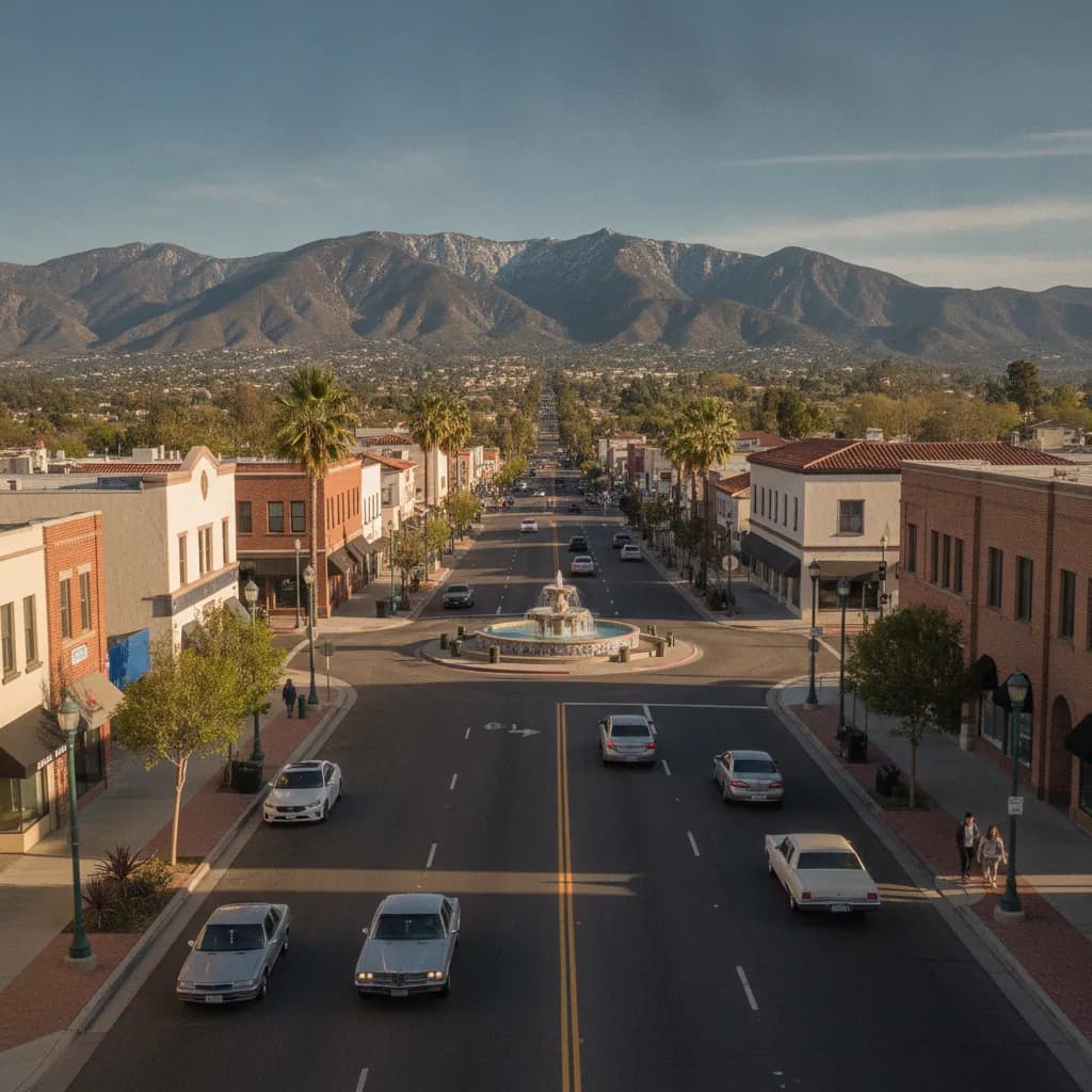 View of Fontana, CA