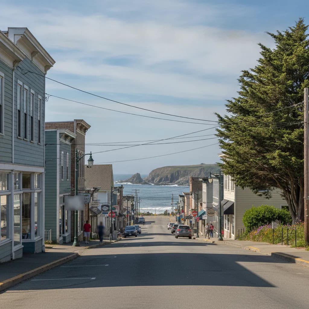 View of Fort Bragg, CA