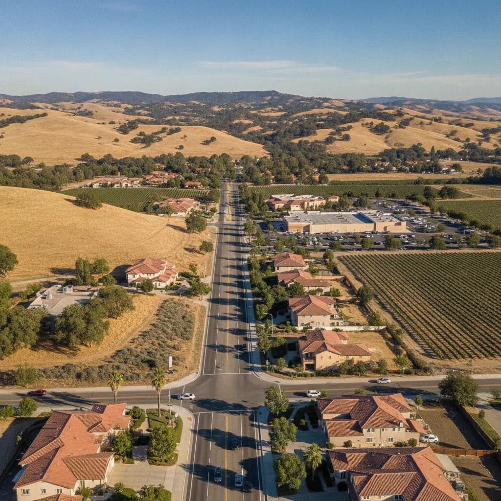 View of French Valley, CA