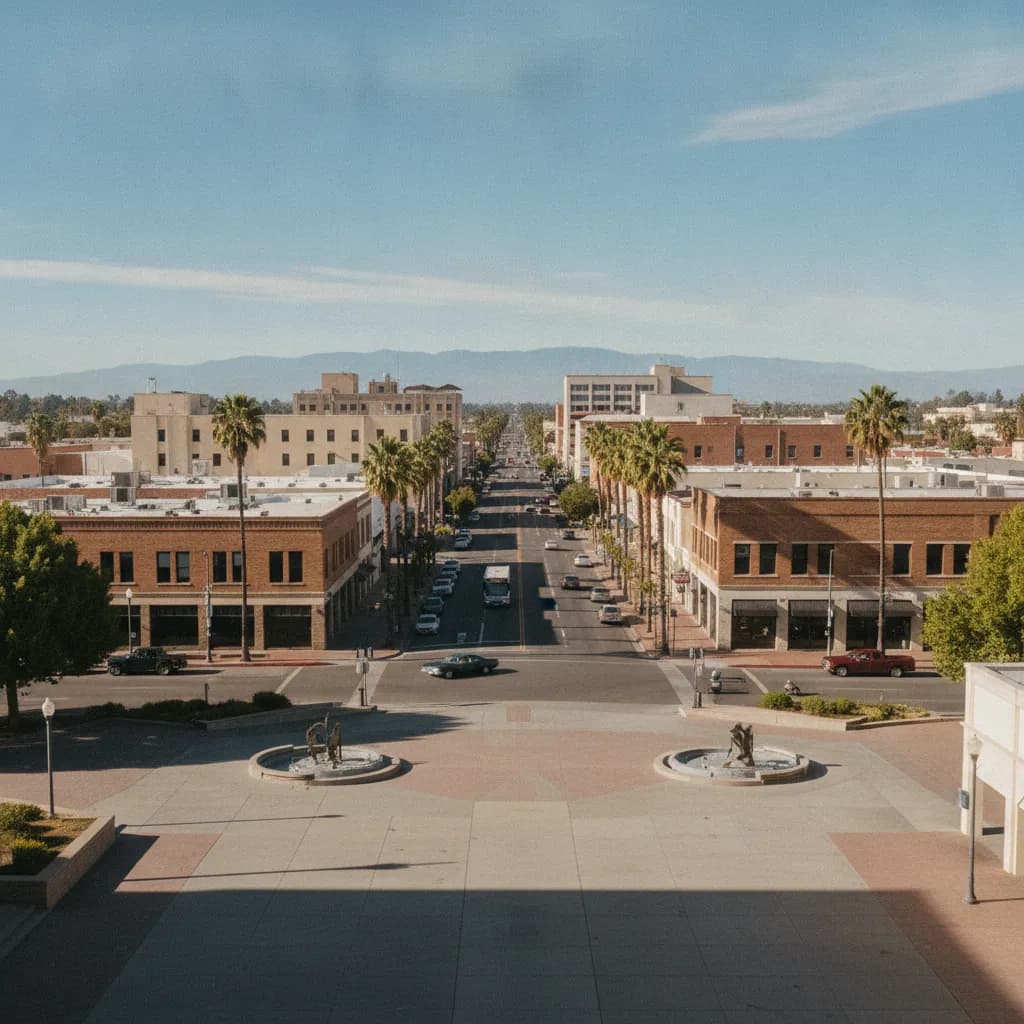 View of Fresno, CA