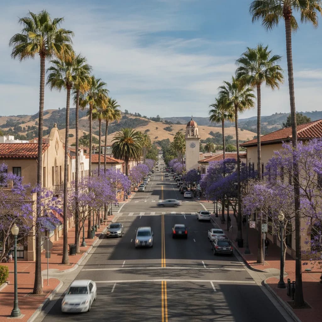 View of Fullerton, CA