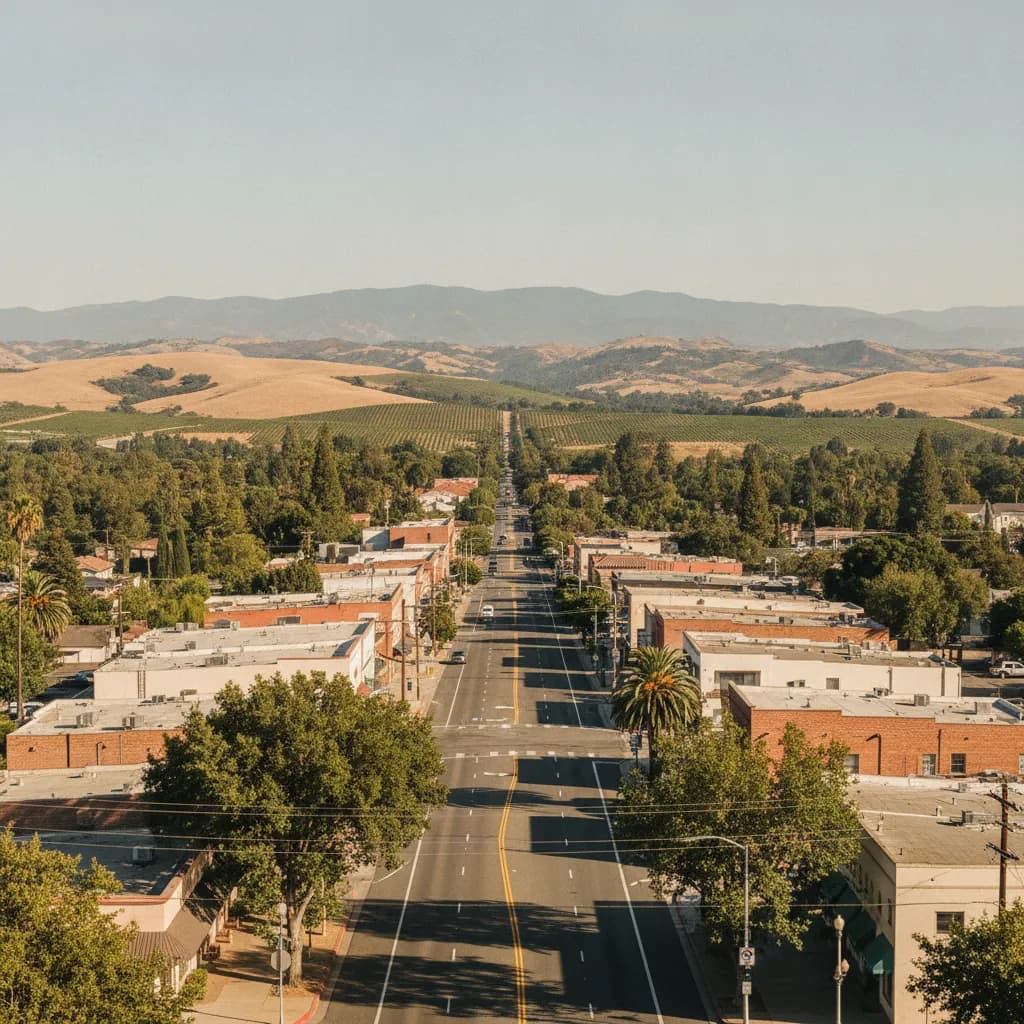 View of Gilroy, CA
