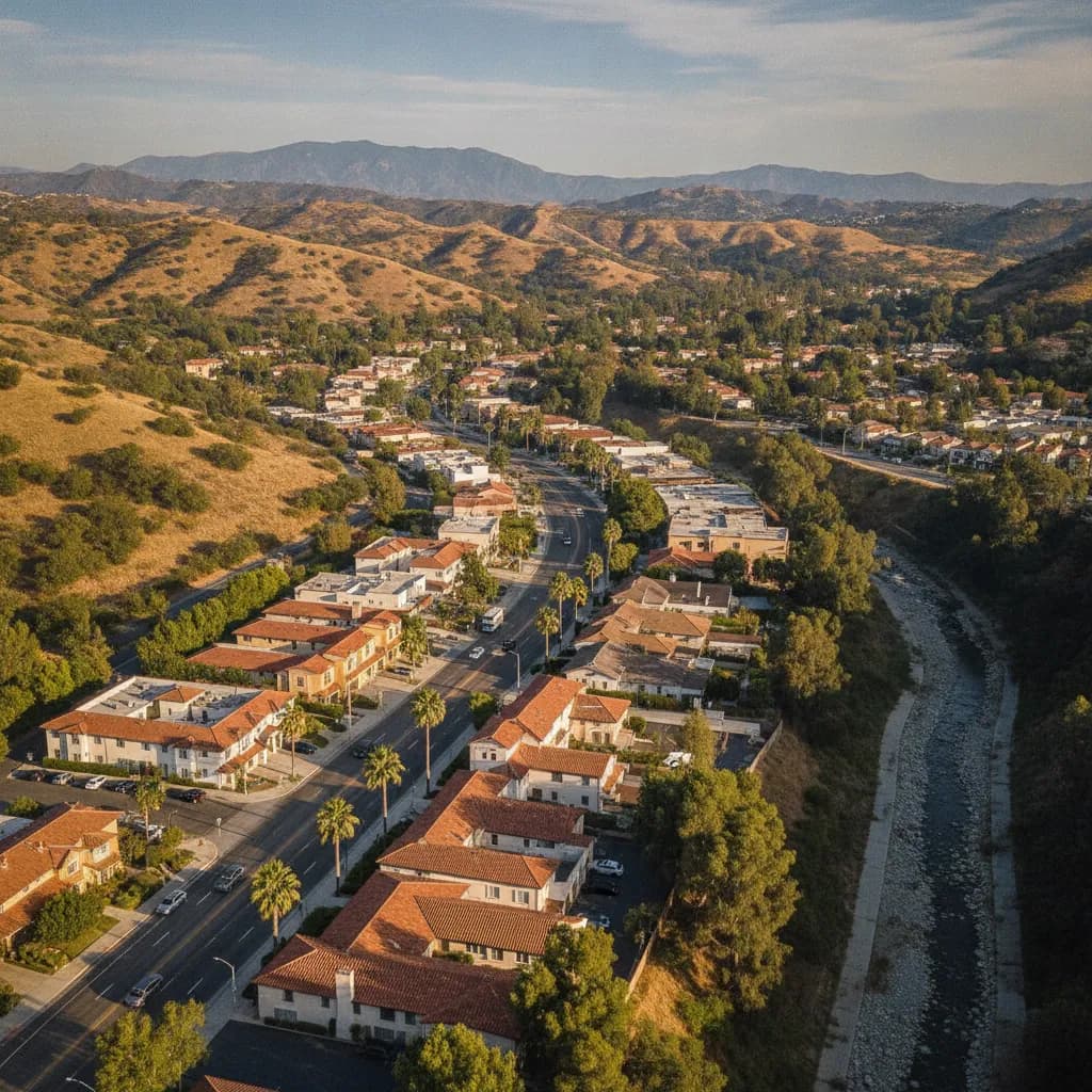 View of Hacienda Heights, CA