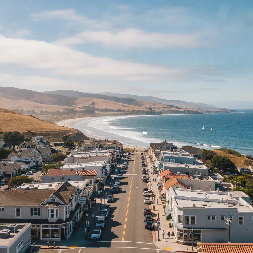 View of Half Moon Bay, CA