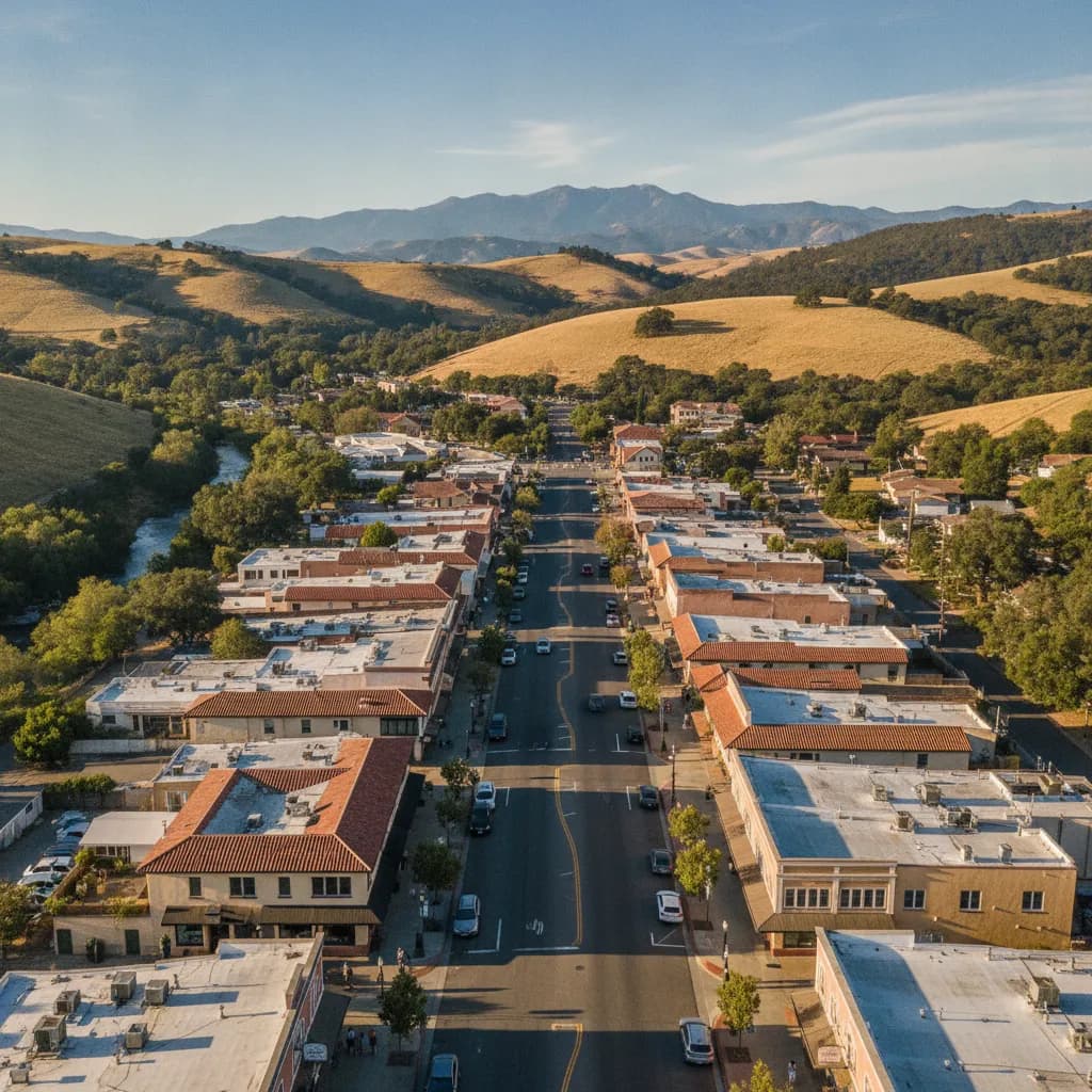 View of Happy Valley, CA