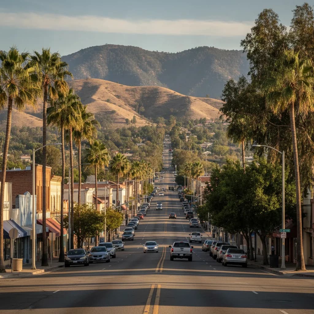View of Hemet, CA