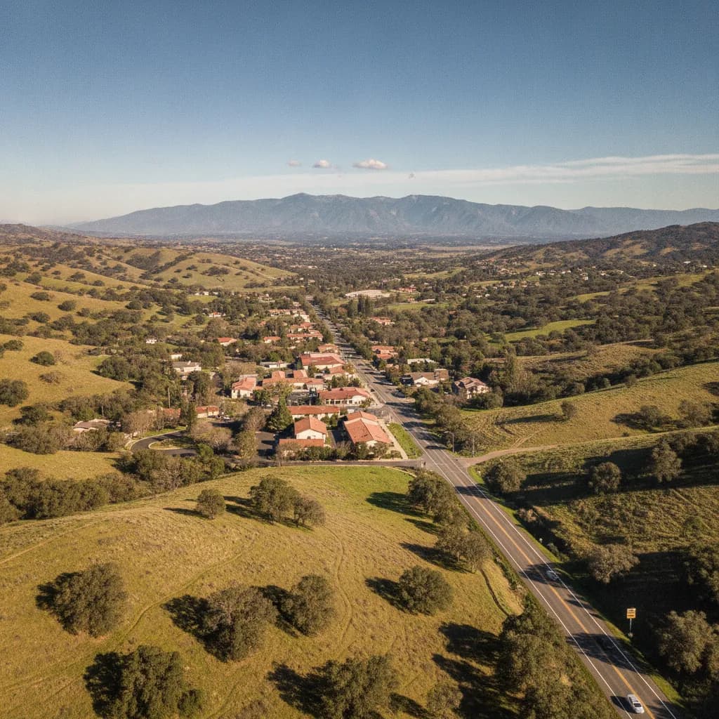 View of Hidden Meadows, CA