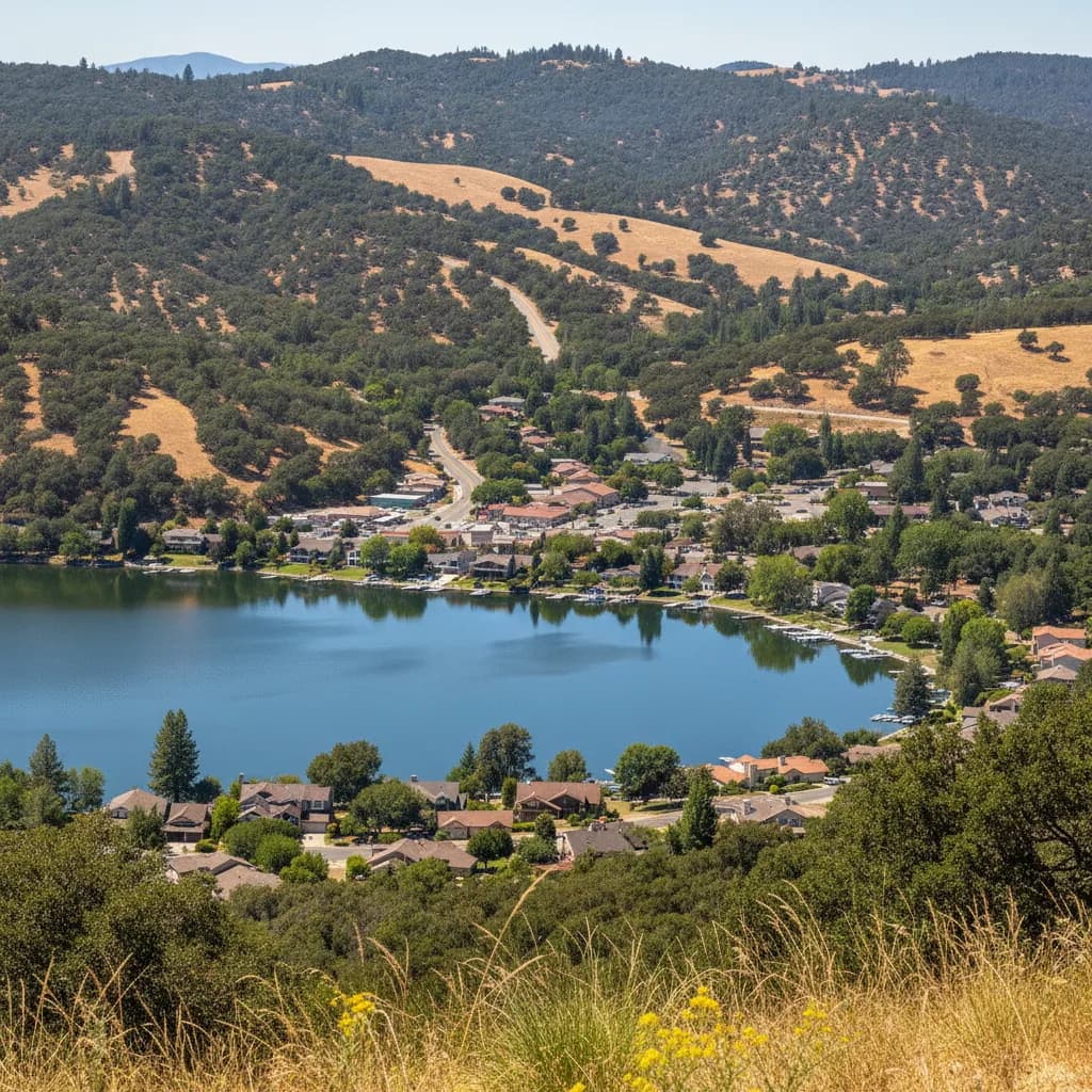 View of Hidden Valley Lake, CA