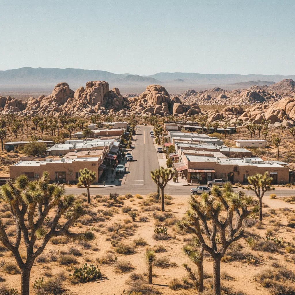 View of Joshua Tree, CA