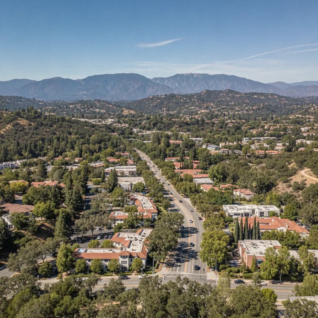 View of La Canada Flintridge, CA