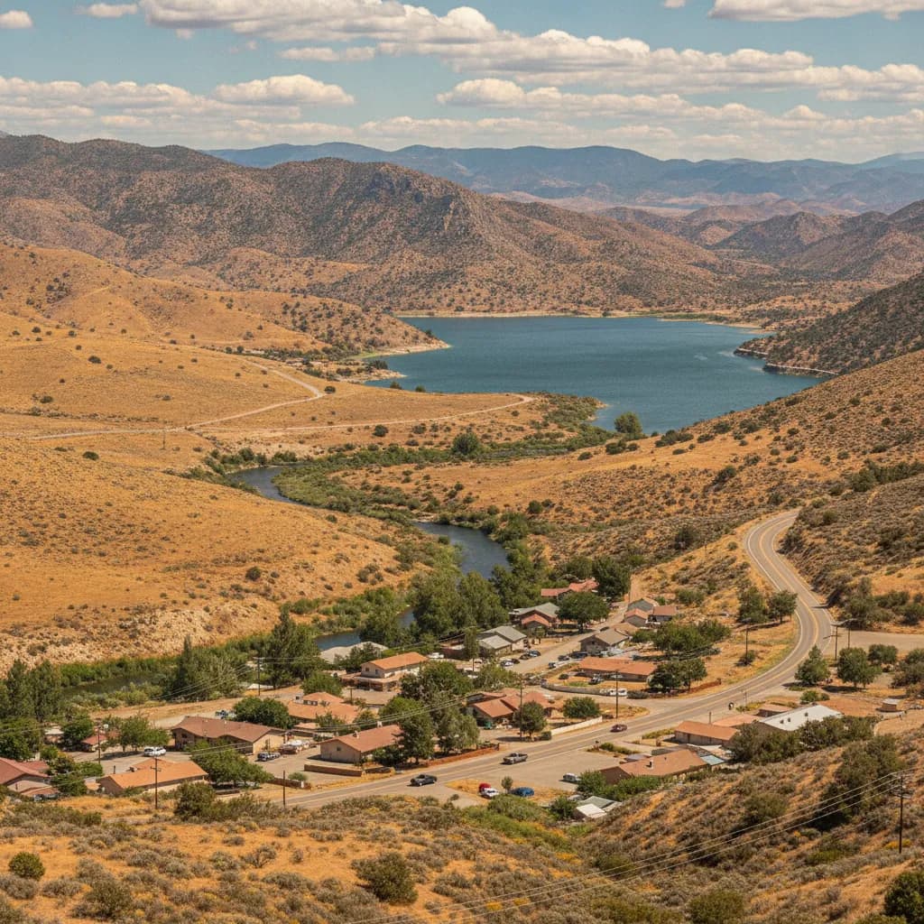 View of Lake Isabella, CA