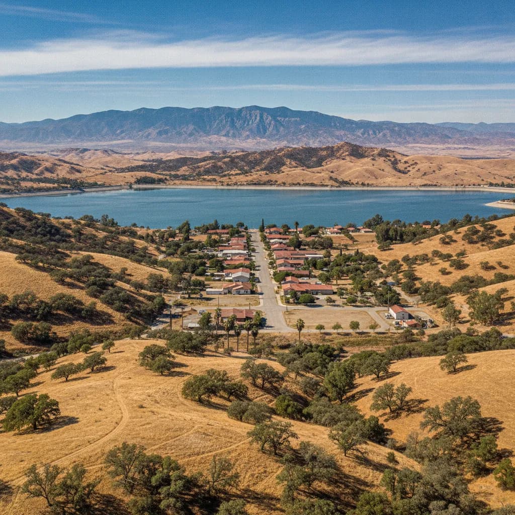 View of Lake Mathews, CA