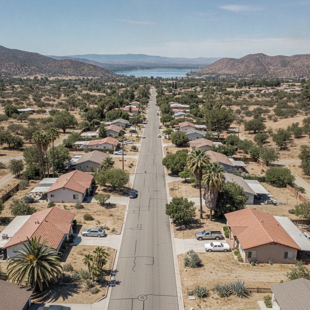 View of Lakeland Village, CA