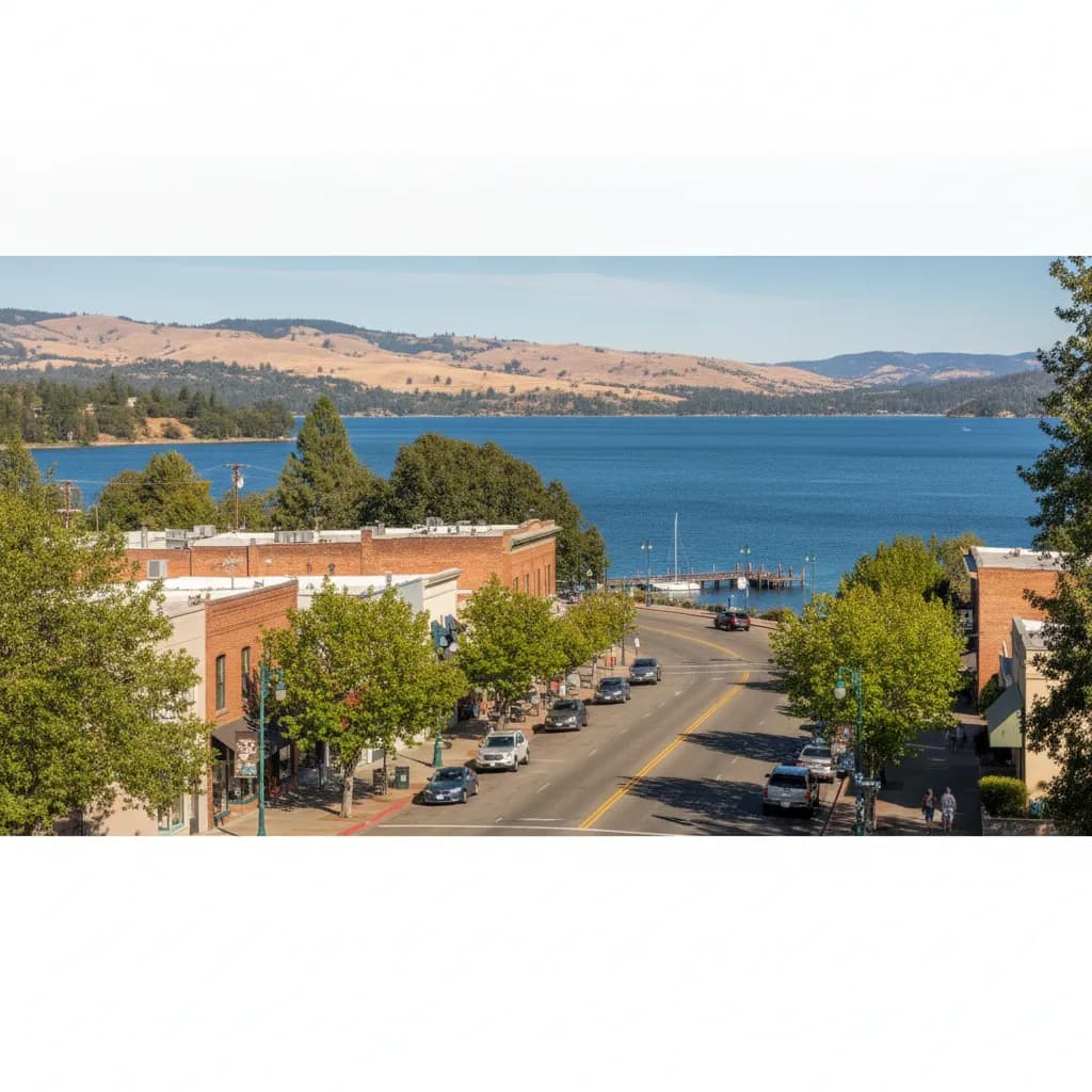 View of Lakeport, CA