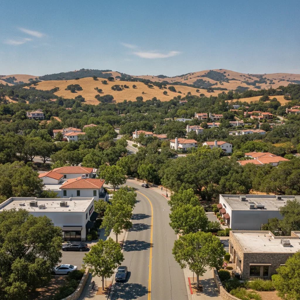 View of Los Altos Hills, CA