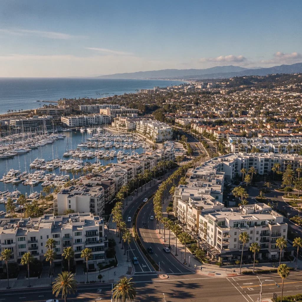 View of Marina del Rey, CA