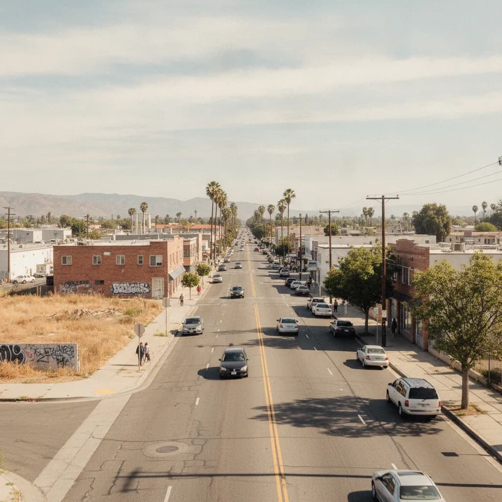 View of Maywood, CA
