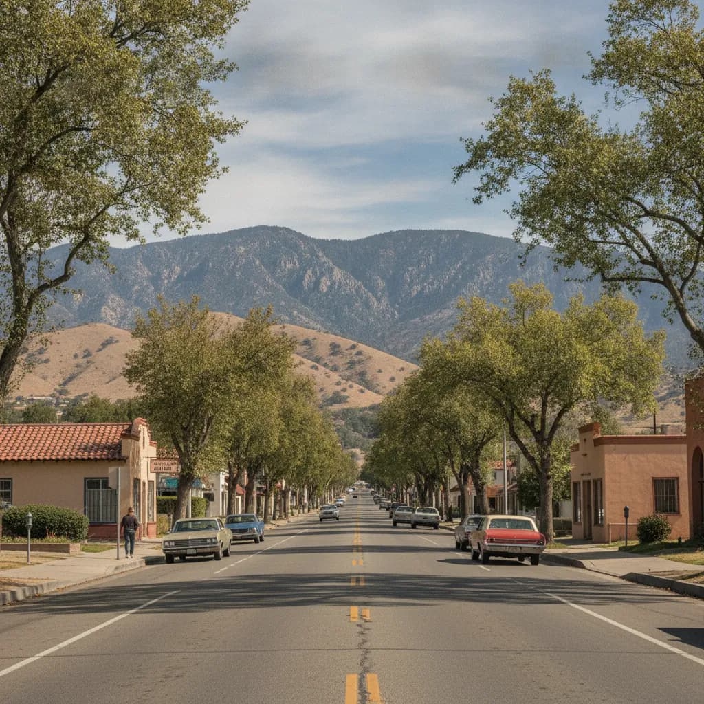 View of Mentone, CA