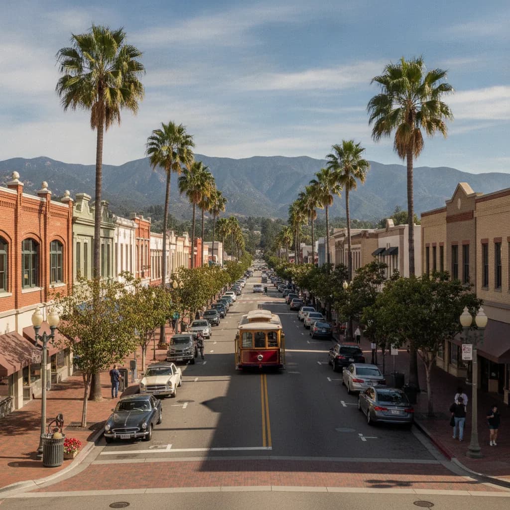 View of Monrovia, CA