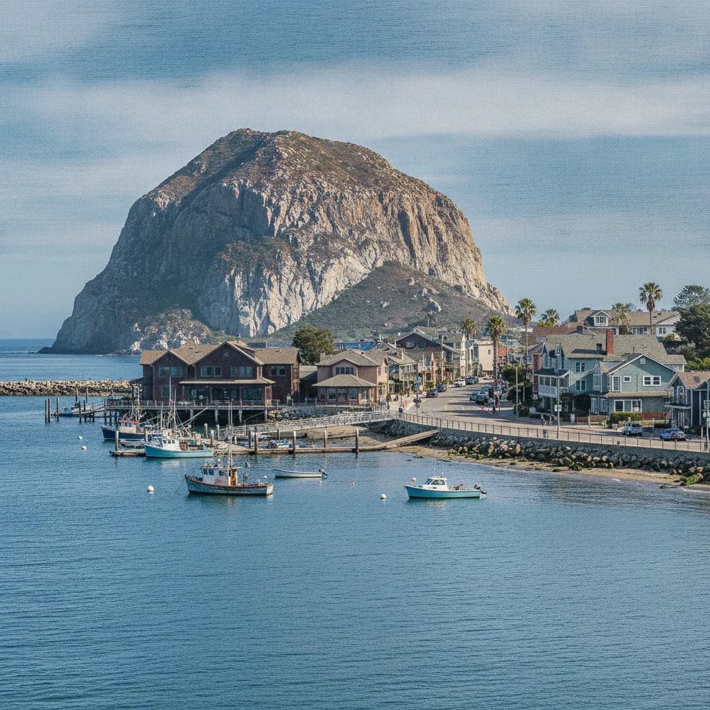 View of Morro Bay, CA