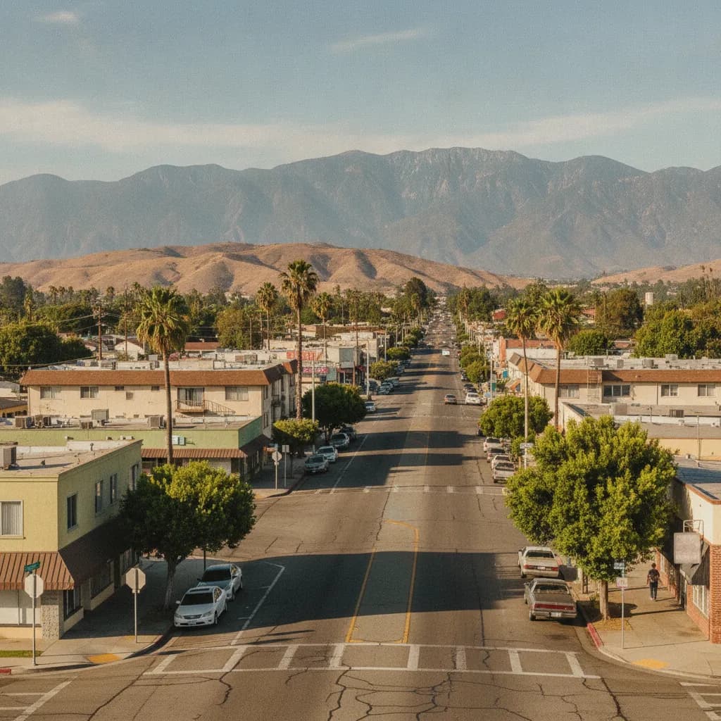 View of North El Monte, CA
