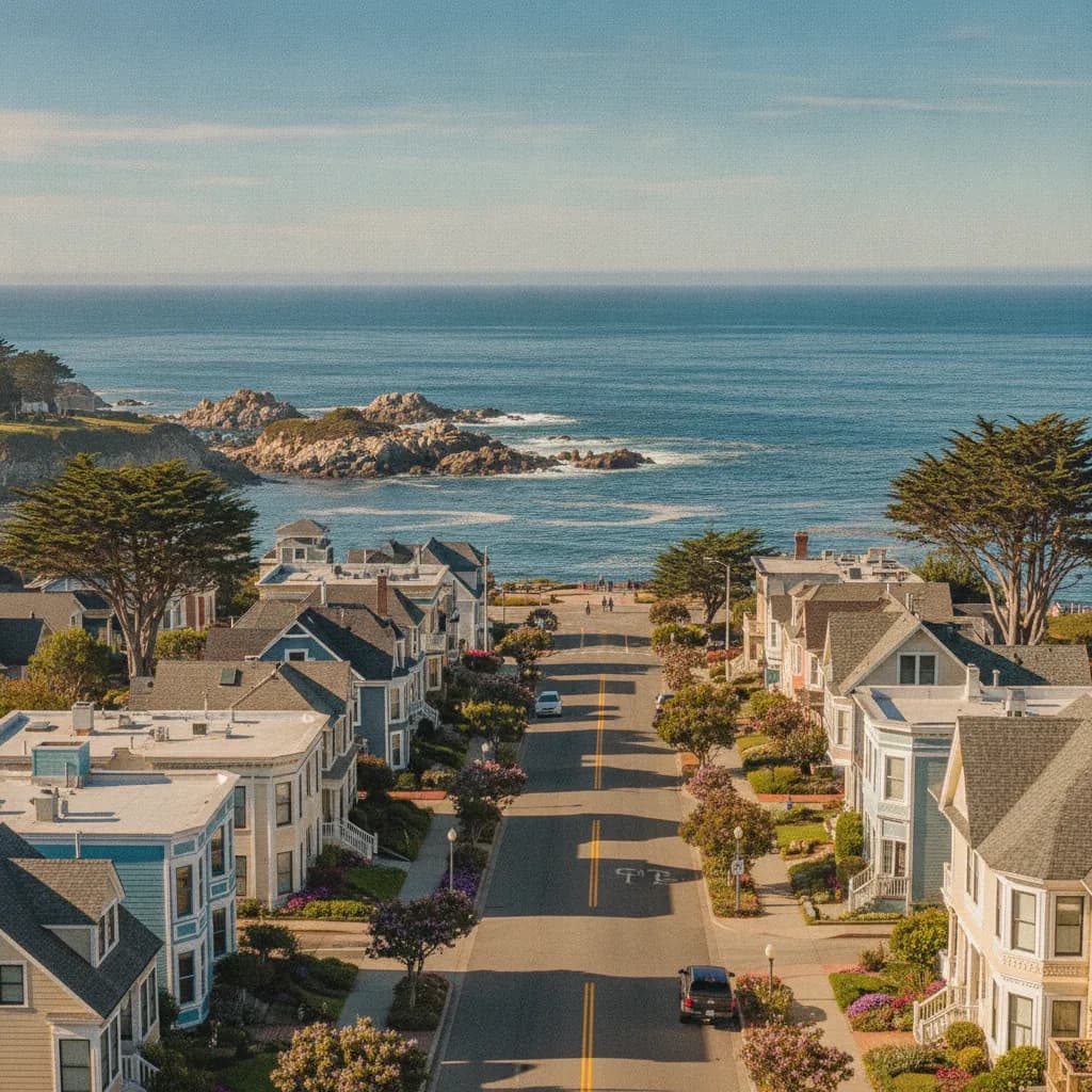 View of Pacific Grove, CA