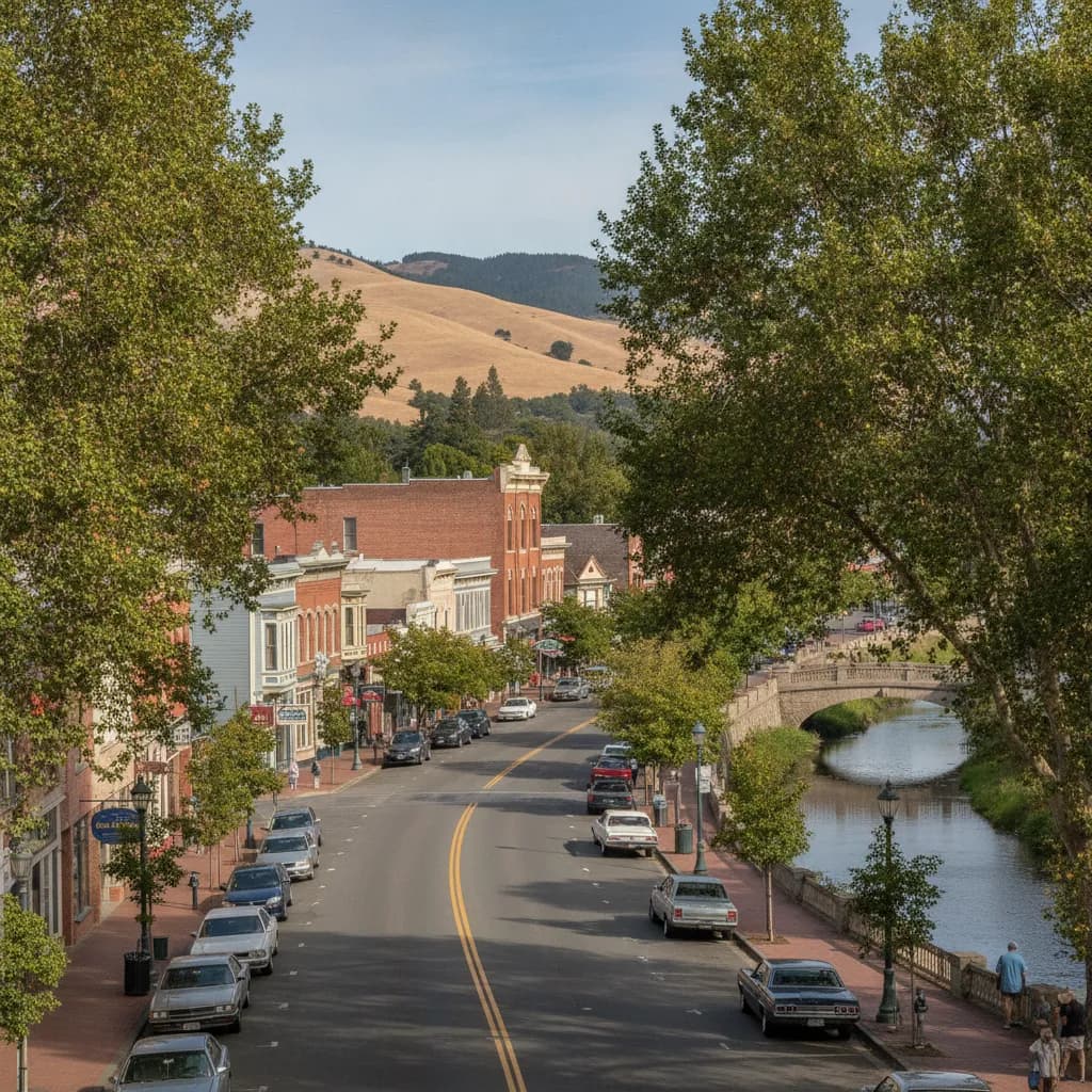 View of Petaluma, CA
