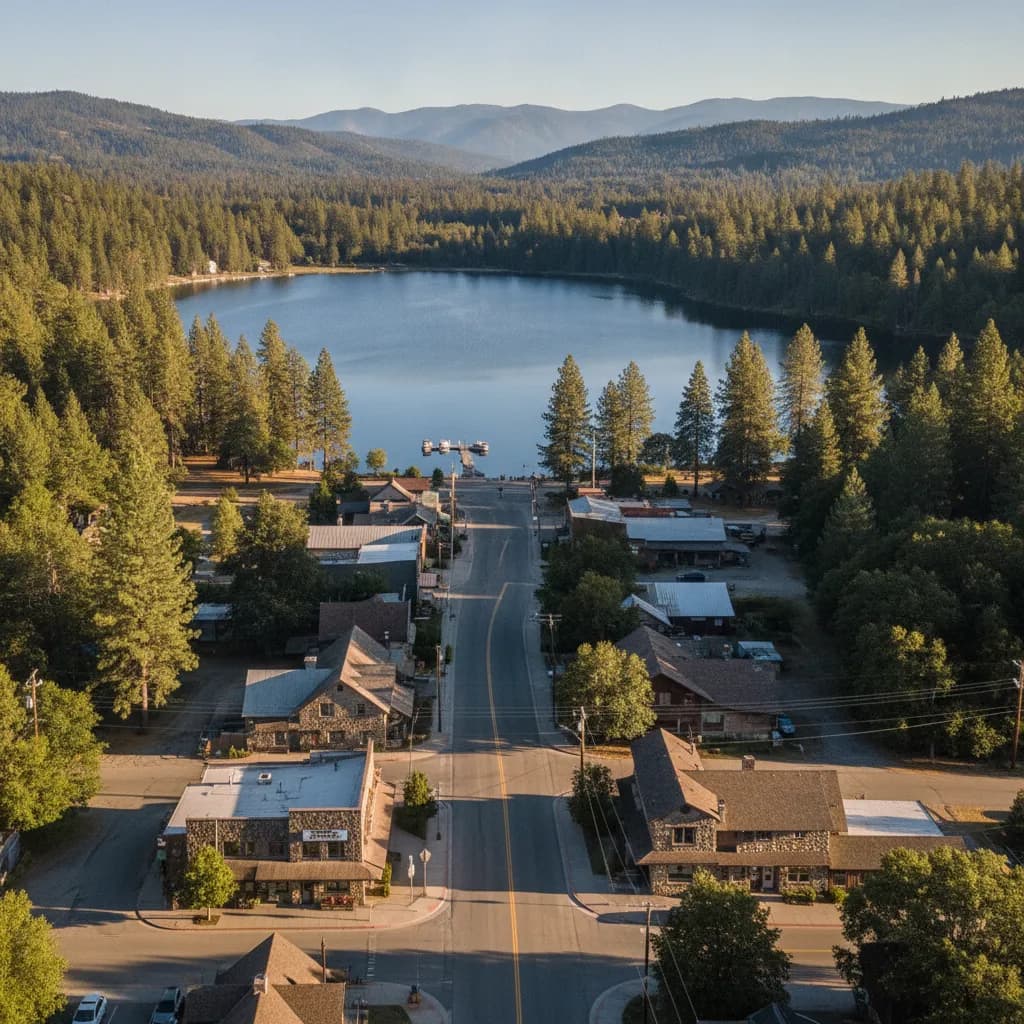 View of Phoenix Lake, CA