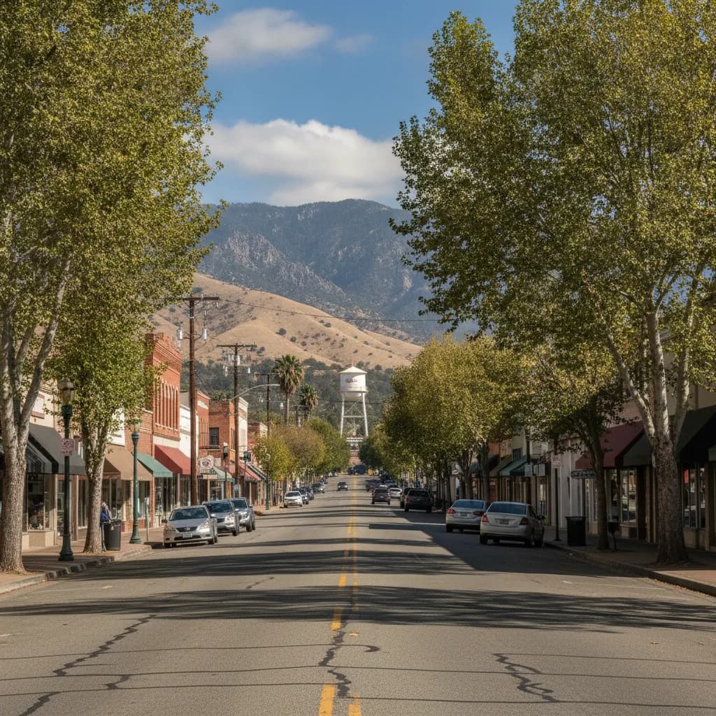 View of Porterville, CA