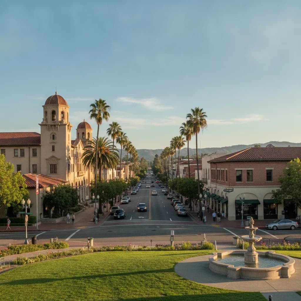 View of Riverside, CA