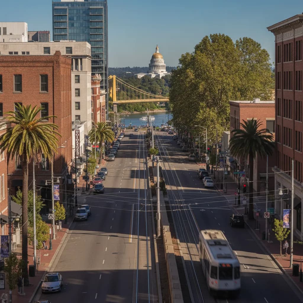 View of Sacramento, CA