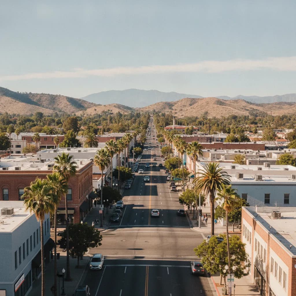 View of San Bernardino, CA