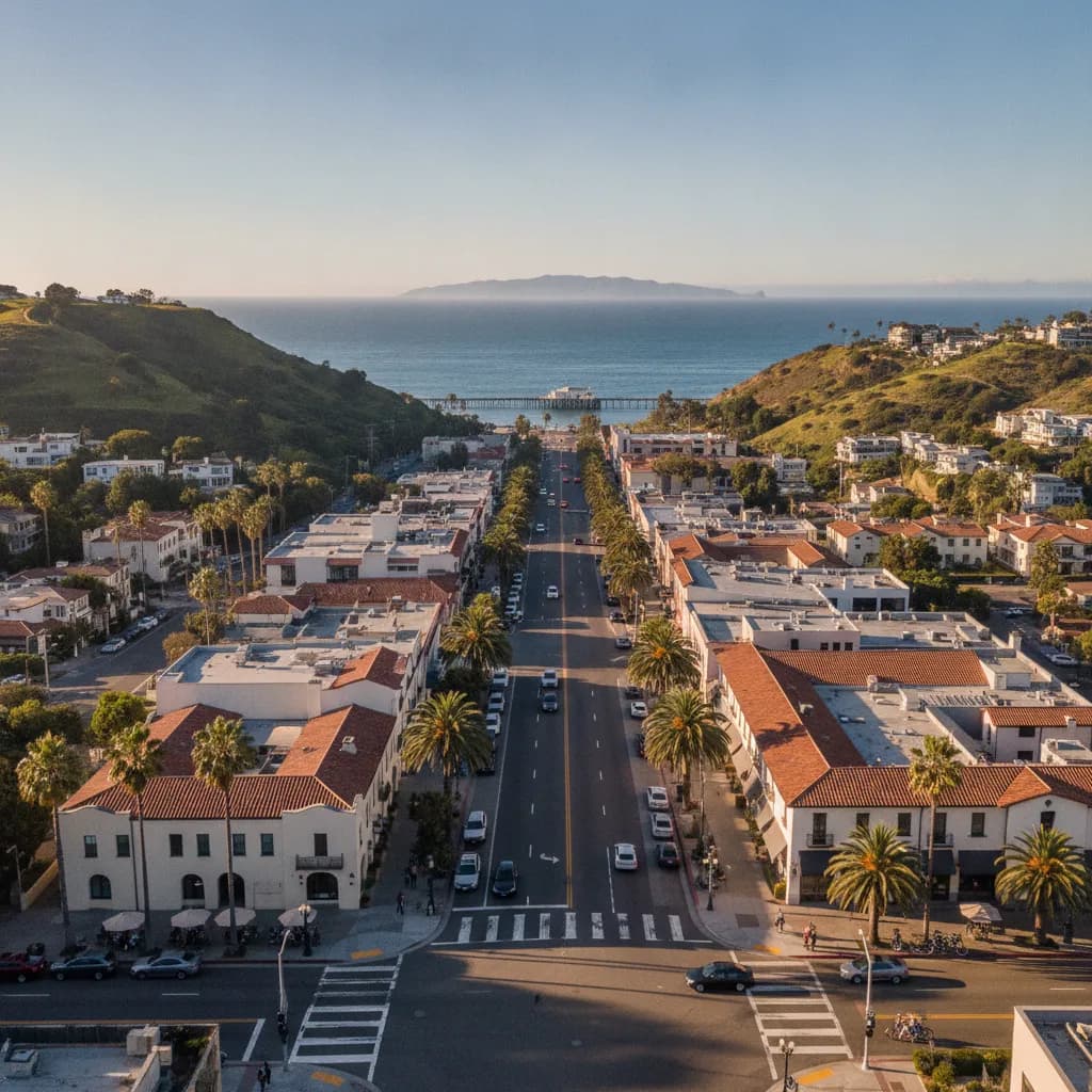 View of San Buenaventura, CA