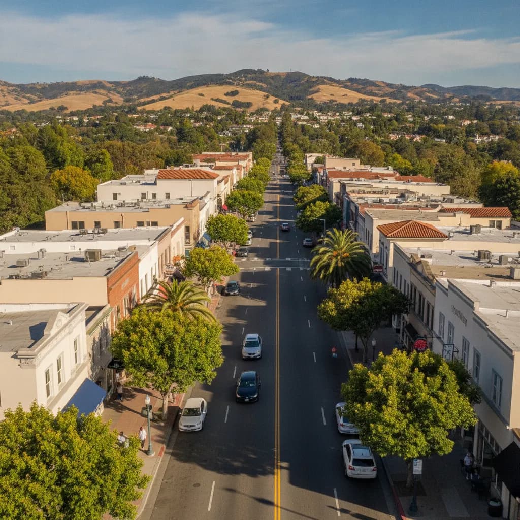 View of San Carlos, CA