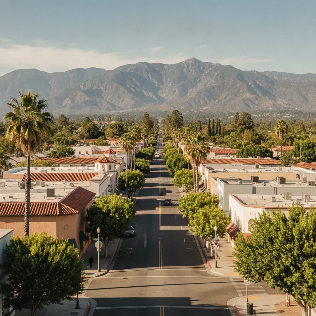 View of San Dimas, CA