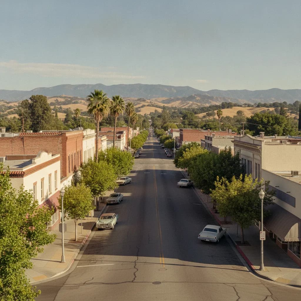 View of Sanger, CA
