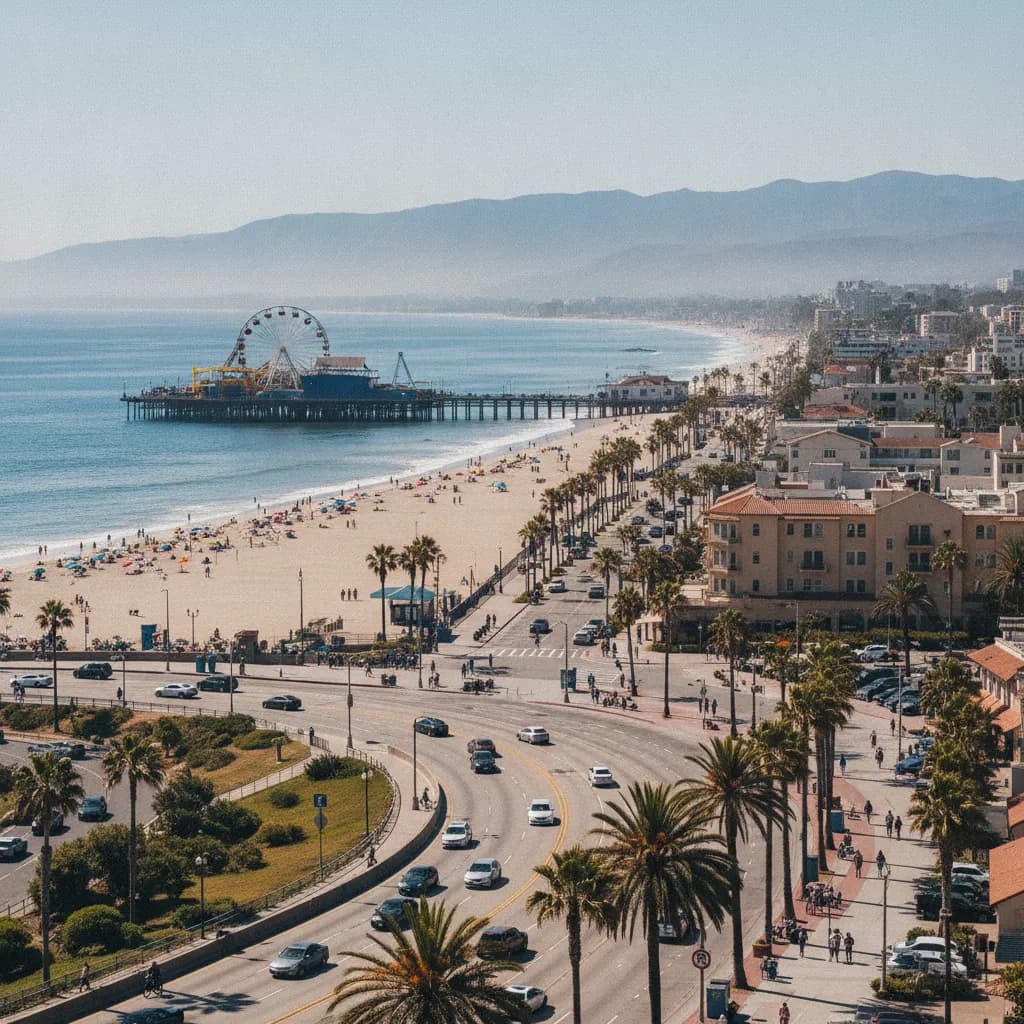 View of Santa Monica, CA