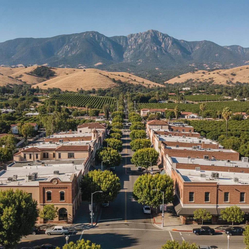 View of Santa Paula, CA