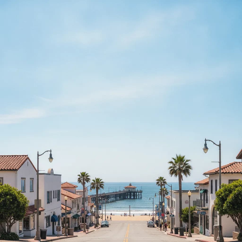 View of Seal Beach, CA