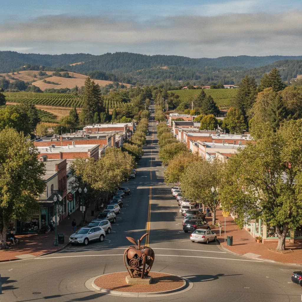 View of Sebastopol, CA