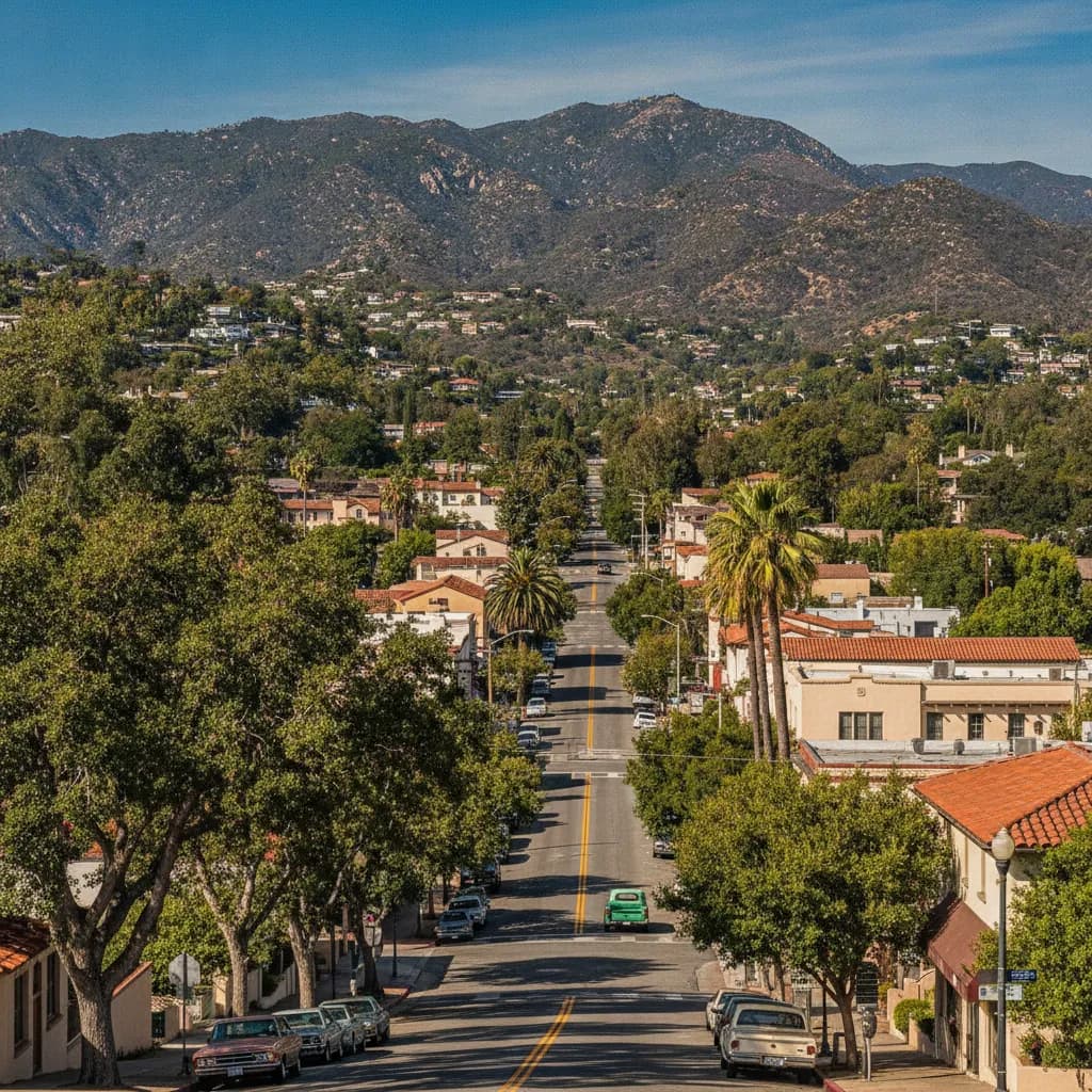 View of Sierra Madre, CA